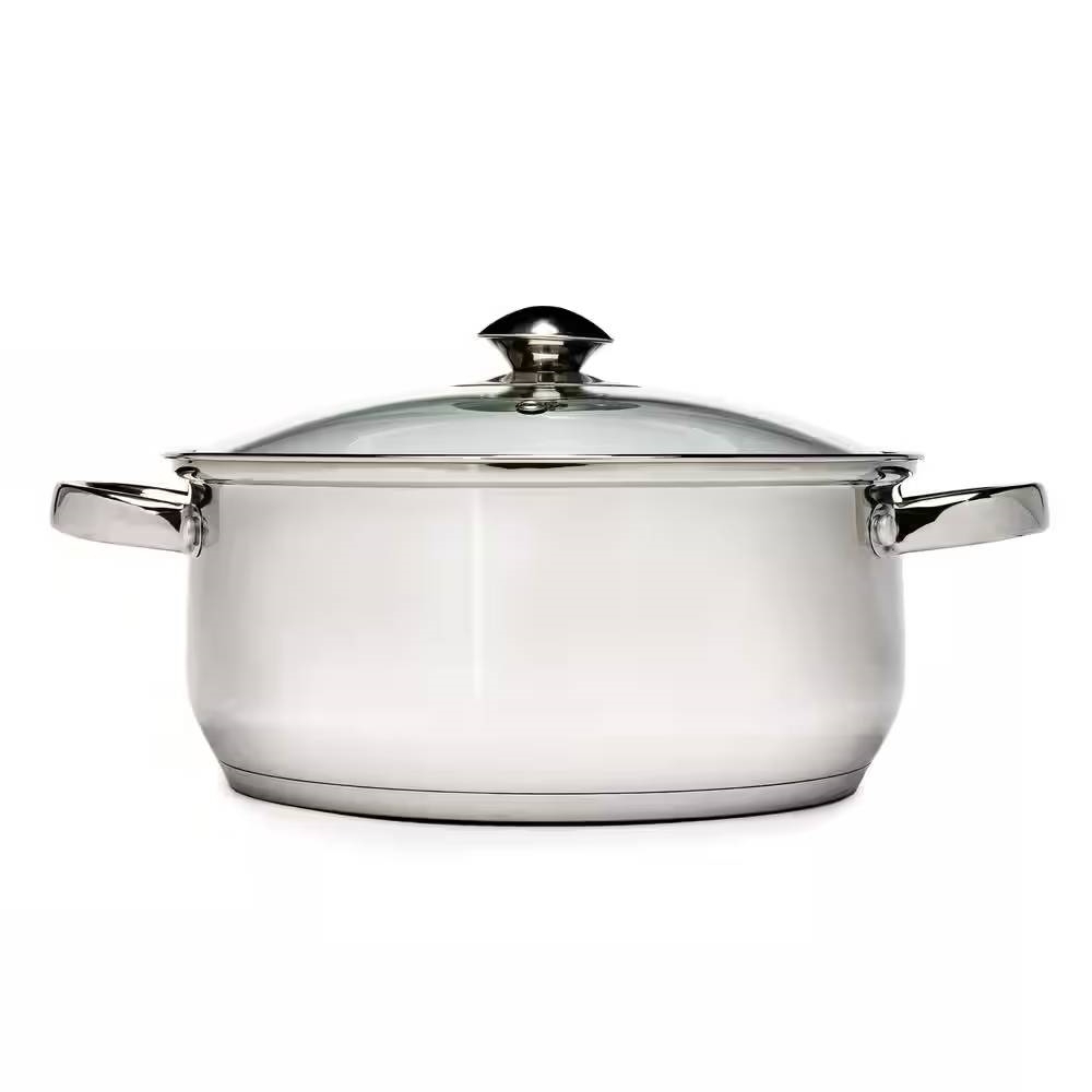 5-Quart Stainless Steel Dutch Oven with Glass Lid - Image 2