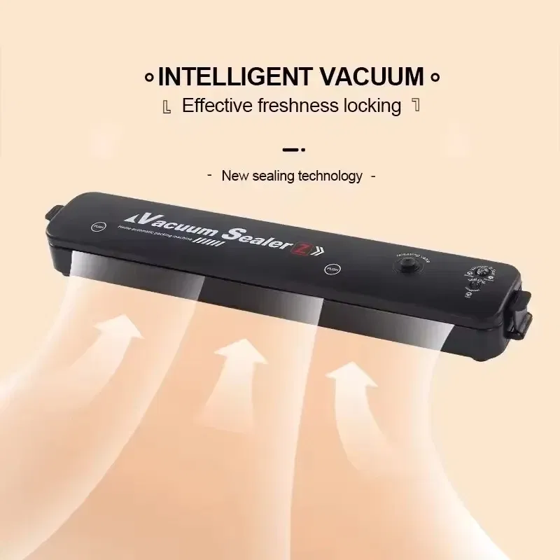 Color: WHITE - Automatic packaging machine food vacuum sealing machine portable household vacuum food sealing kitchen helper 220V - Image 5