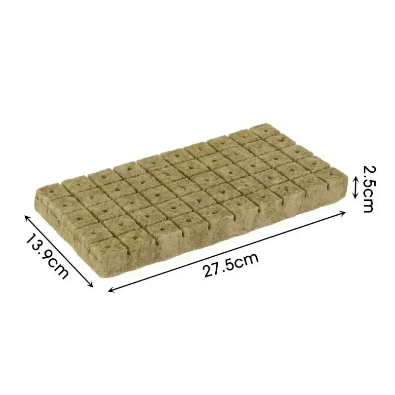 Color: Burgundy - Stonewool Hydroponic Grow Media Cubes Plant Cube Soilless Substrate Seeded Planting Spong Plug Seedling Block Garden Tools - Image 7