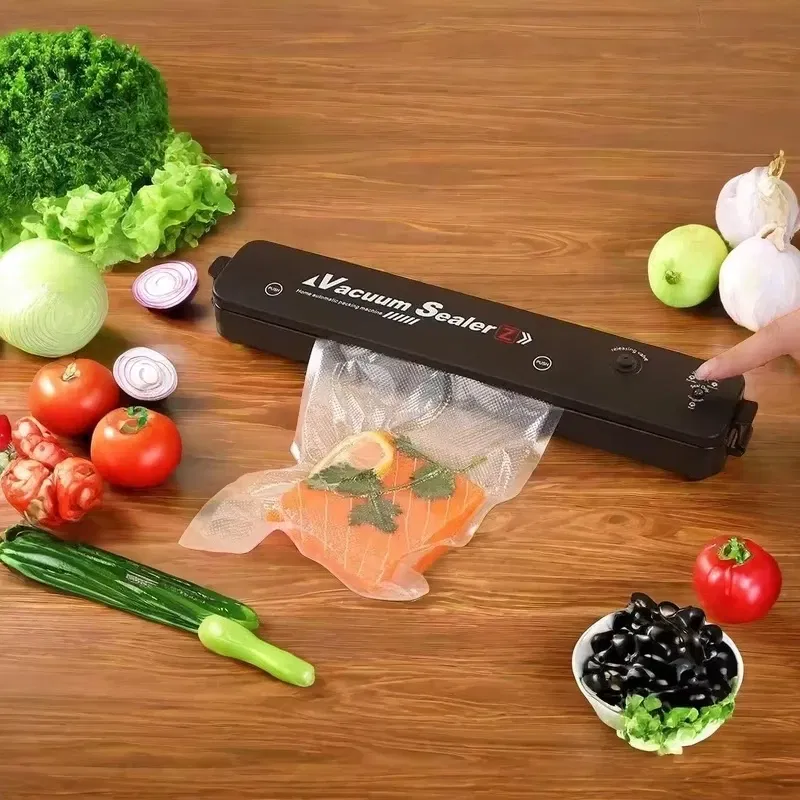 Color: WHITE - Automatic packaging machine food vacuum sealing machine portable household vacuum food sealing kitchen helper 220V - Image 3