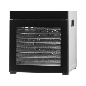 Food Dehydrator Machine, 10 Stainless Steel Trays, 1000W Electric Food Dryer with Adjustable Temperature & 24-Hour Timer, Food-Dehydrator for Jerky, Meat, Fruit, Vegetables, Herbs, Dog Treats