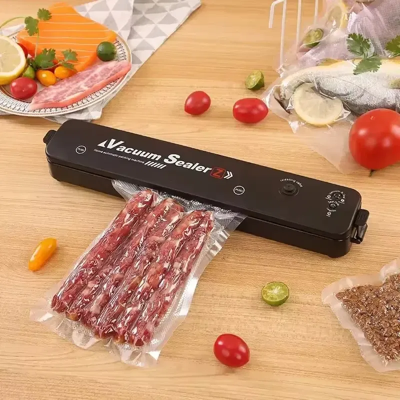 Color: WHITE - Automatic packaging machine food vacuum sealing machine portable household vacuum food sealing kitchen helper 220V - Image 2