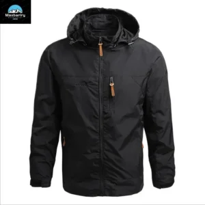 Color: black, Size: XXXL – Gorpcore Jacket Men’s Military Tactical Hunting Jacket Men’s Autumn Casual Waterproof Windbreaker Men’s Coat Pocket Work Clothes