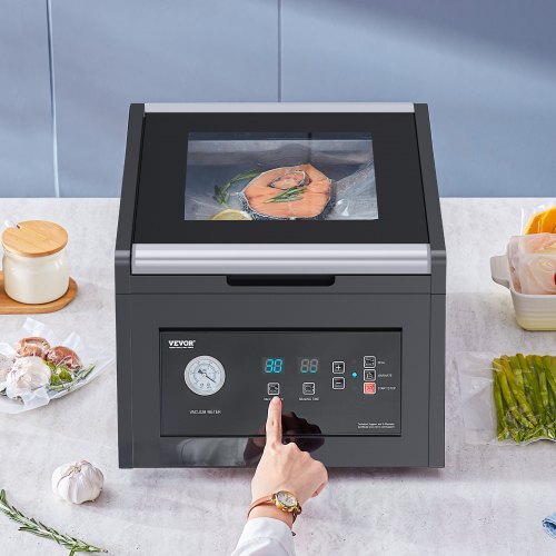 Chamber Vacuum Sealer, 380W Vacuum Pump Power, Sealing Bag Packing Machine for Wet Foods, Meat, Compact Design with 11.5 in Sealing Length, Ideal Commercial Sealer for Professional and Home Use - Image 7