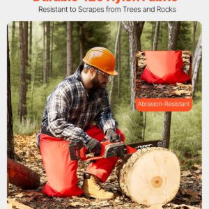 Apron Style Chainsaw Chaps, Class C, 8 Layers Chainsaw Pants with Adjustable Belt & Gear Pocket,  Chain Saw Chaps for Men/Women, Chainsaw Safety Equipment for Loggers Forest Workers, Large