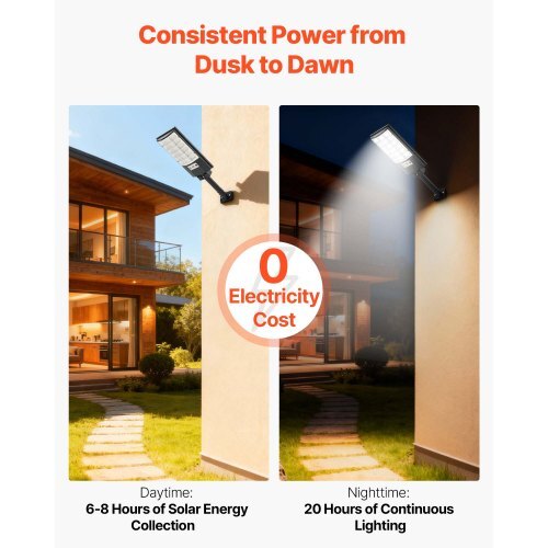 4 Pack 500W Solar Street Lights Outdoor, 50000LM, Commercial Parking Lot Lights Dusk to Dawn, LED Flood Security Lamp with Motion Sensor, IP65 Waterproof Outdoor Lighting, for Driveway Yard - Image 2