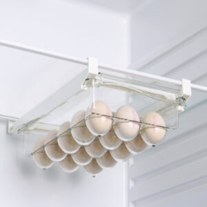 style: Rack egg carton – Refrigerator Hanging Drawer Type Food Fruit Storage Egg Box Household Plastic Fresh-keeping Box