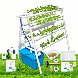 Home Balcony Hydroponic Vegetable Planter With A Double-sided Planting Rack