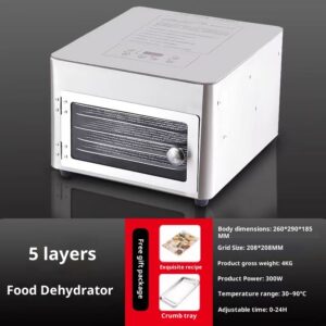 product size: 5 tier C05, Electrical outlet: US – Food Household Vegetable Pet Snacks Meat Jerky Material Removal Smart Fruit Dehydrator